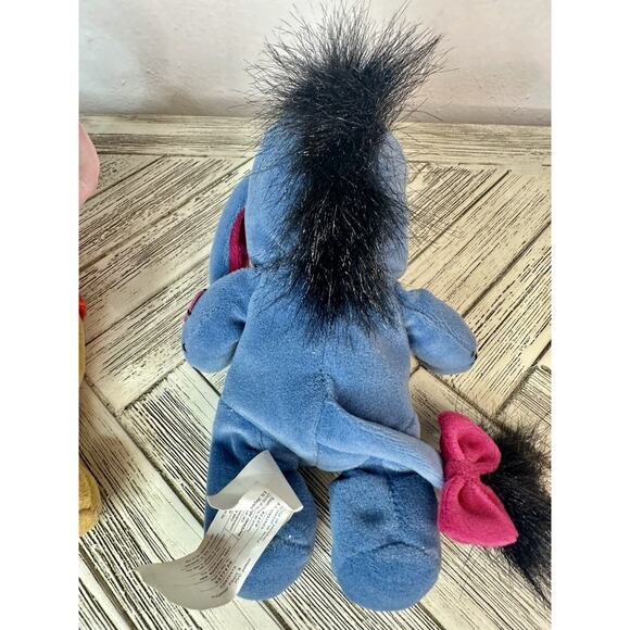 Disney Set Pooh As Eeyore & Firefly Pooh Bean Bag Toys - Picture 2 of 5